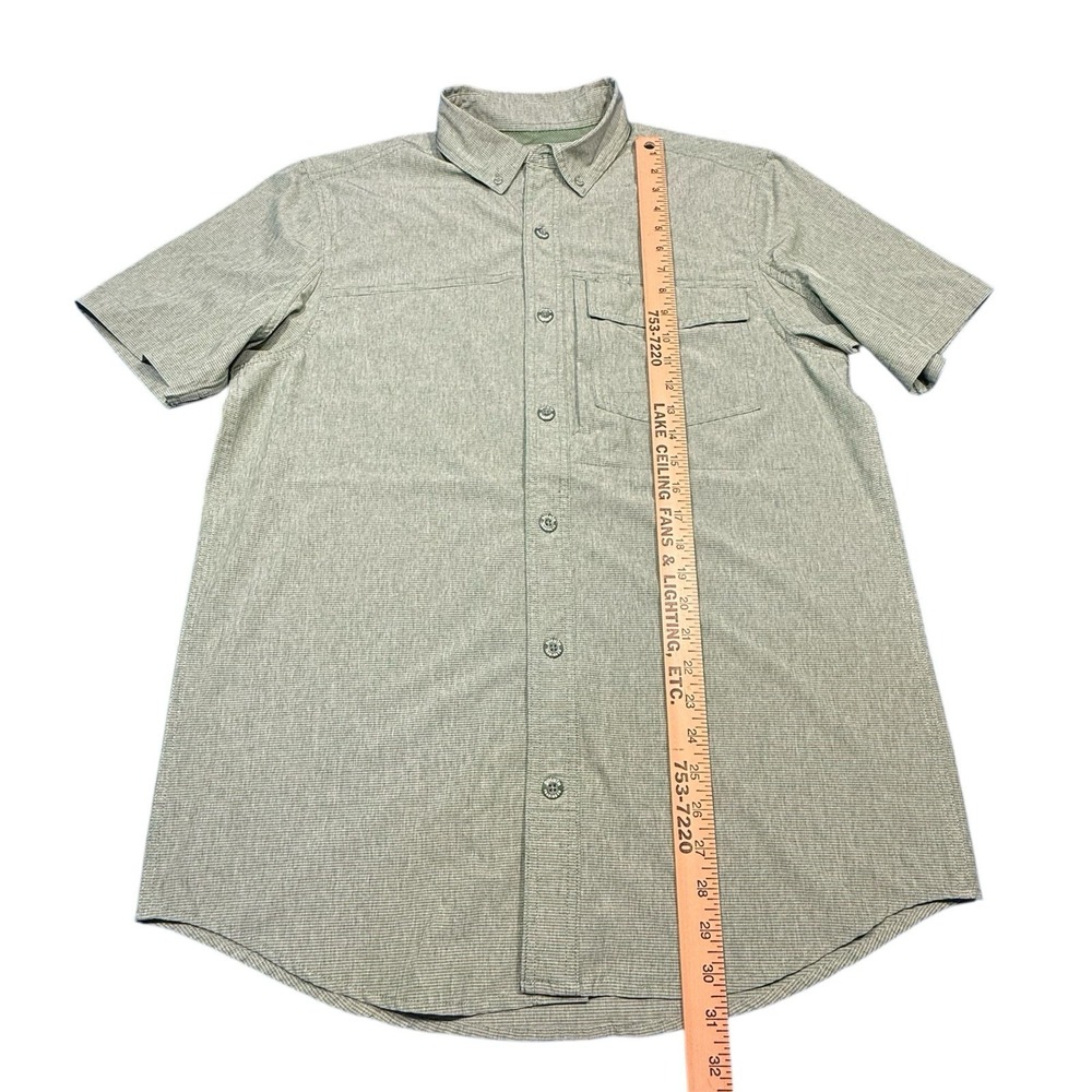 Duluth Trading Co Mens Medium Green Sol Survivor Short Sleeve Shirt - Picture 7 of 10